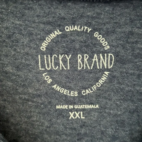 NWT Lucky Brand Navy Graphic Tee (XXL) - Picture 2 of 4
